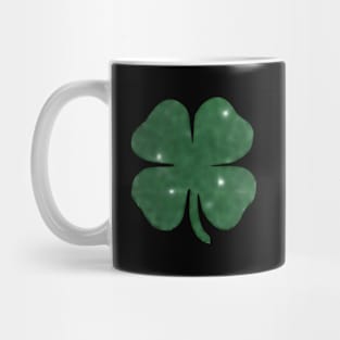 St Patricks Glitter Effect Clover T Mug